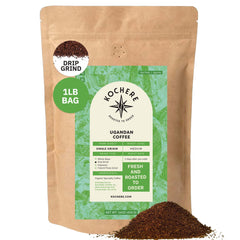 Kochere Coffee Ugandan Sipi Falls Single Origin, Organic Medium Roast - Raisin, Fig, Brown Sugar Notes