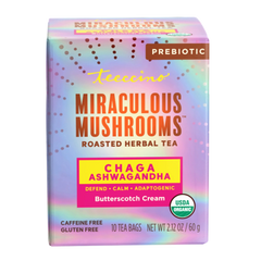 Chaga Ashwagandha Butterscotch Cream Mushroom Herbal Tea