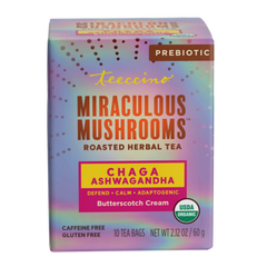 Chaga Ashwagandha Butterscotch Cream Mushroom Herbal Tea