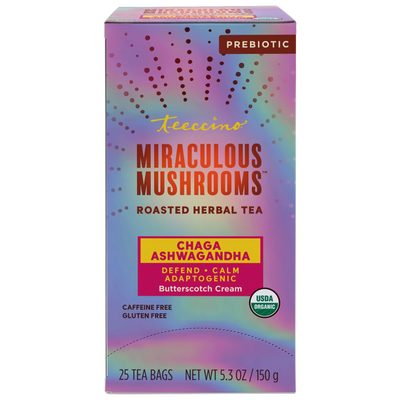 Chaga Ashwagandha Butterscotch Cream Mushroom Herbal Tea