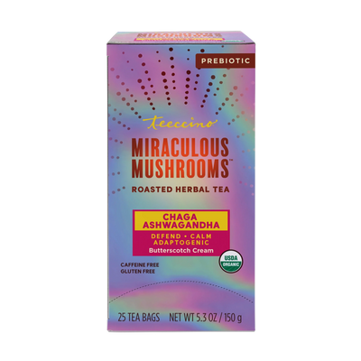 Chaga Ashwagandha Butterscotch Cream Mushroom Herbal Tea