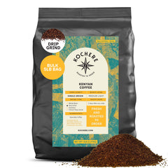 Kochere Coffee Kenyan Nyeri Embu AB Medium-Light Roast - Fruity, Balanced, Bright Cup