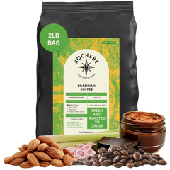 Kochere Coffee Brazilian Santos Medium Roast - Smooth, Elegant, Cocoa Notes