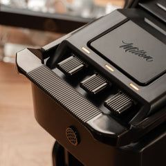 Line1 Espresso and Coffee Machine: Brushed Nickel & Onyx
