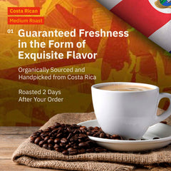 Kochere Coffee Costa Rican Alajuela Medium Roast - Sweet Apple, Raisin Notes