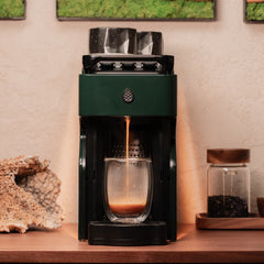 Line1 Espresso and Coffee Machine: Evergreen & Onyx
