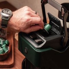 Line1 Espresso and Coffee Machine: Evergreen & Onyx