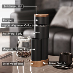 Geimori T38 Plus Electric Coffee Grinder | Compact Plug-in Grinder