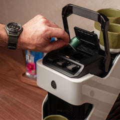 Line1 Espresso and Coffee Machine: Glacier & Grain