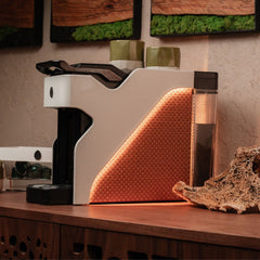 Line1 Espresso and Coffee Machine: Glacier & Saddle