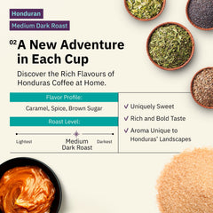 Kochere Coffee Honduran Marcala Organic Medium Roast - Caramel, Spice, Brown Sugar Notes