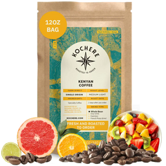 Kochere Coffee Kenyan Nyeri Embu AB Medium-Light Roast - Fruity, Balanced, Bright Cup