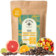 Kochere Coffee Kenyan Nyeri Embu AB Medium-Light Roast - Fruity, Balanced, Bright Cup