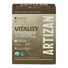 Organic Mushroom Coffee Singles Vitality with Lion’s Mane & Chaga