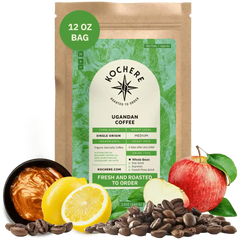 Kochere Coffee Ugandan Sipi Falls Single Origin, Organic Medium Roast - Raisin, Fig, Brown Sugar Notes