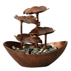 Creative Lotus Fountain LED Night Light for Home Decor