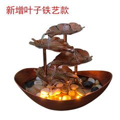 Creative Lotus Fountain LED Night Light for Home Decor