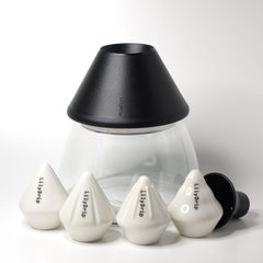 LilyDrip Family Set: Includes LilyDrip, COS, Starflower, & Donut Droplets With Rapid Filter Shaper Glass Container