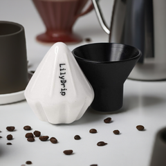 GIO – Ceramic Pour-over Coffee Accessory for Pour-Over Cone Dripper, Slow Flow Rate