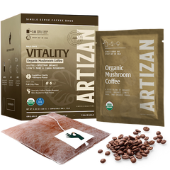 Organic Mushroom Coffee Singles Vitality with Lion’s Mane & Chaga