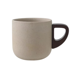 Handcrafted Ceramic Espresso Cup with Wooden Handle