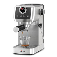 Wirsh 20 Bar Espresso Machine | Home Barista Plus with Pressure Gauge & Steam Wand